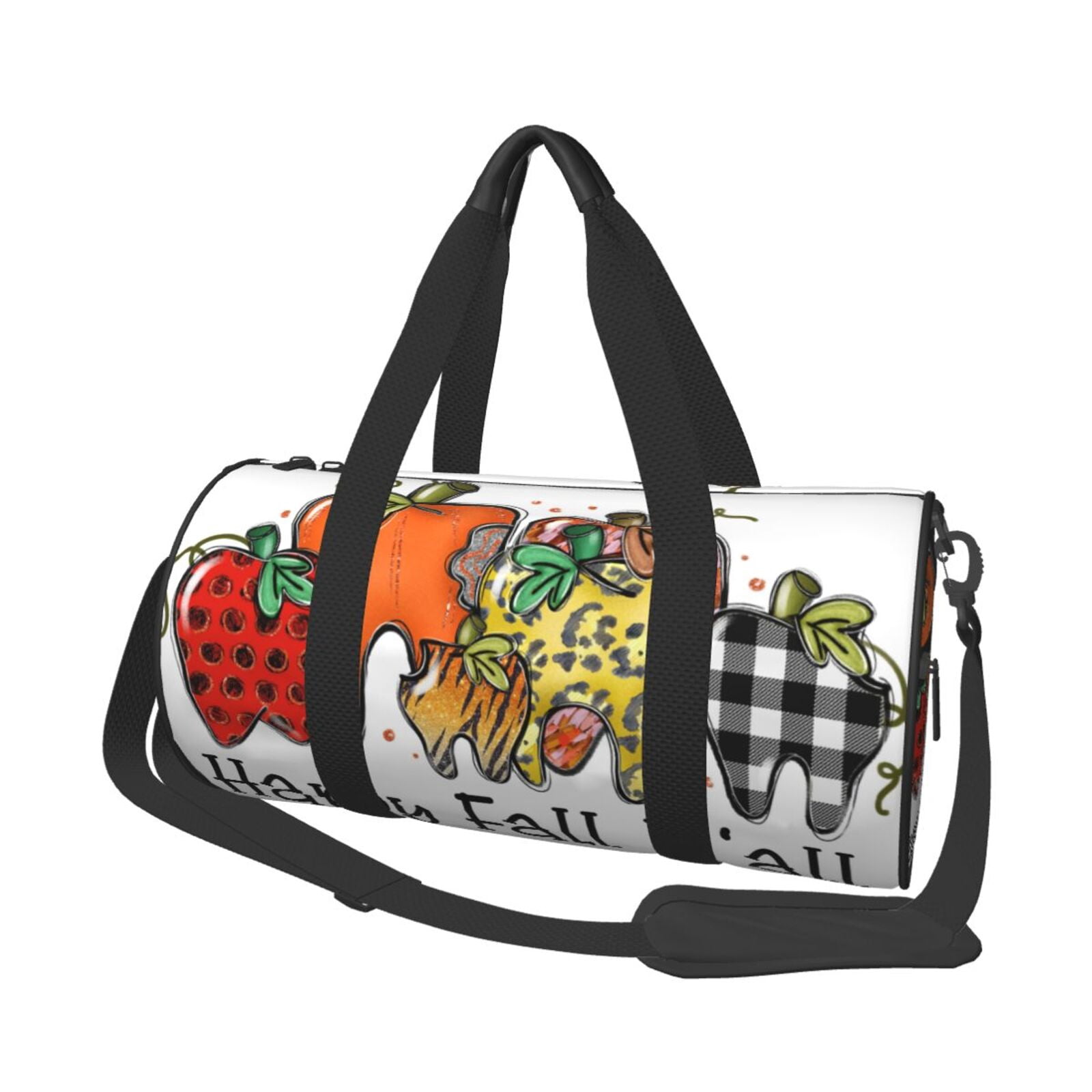 Vsdgher It'S Fall Y'All 45L Foldable Duffel Bag, Sports Gym Bag,Overnight Bag, Portable Weekender Bag for Airplanes