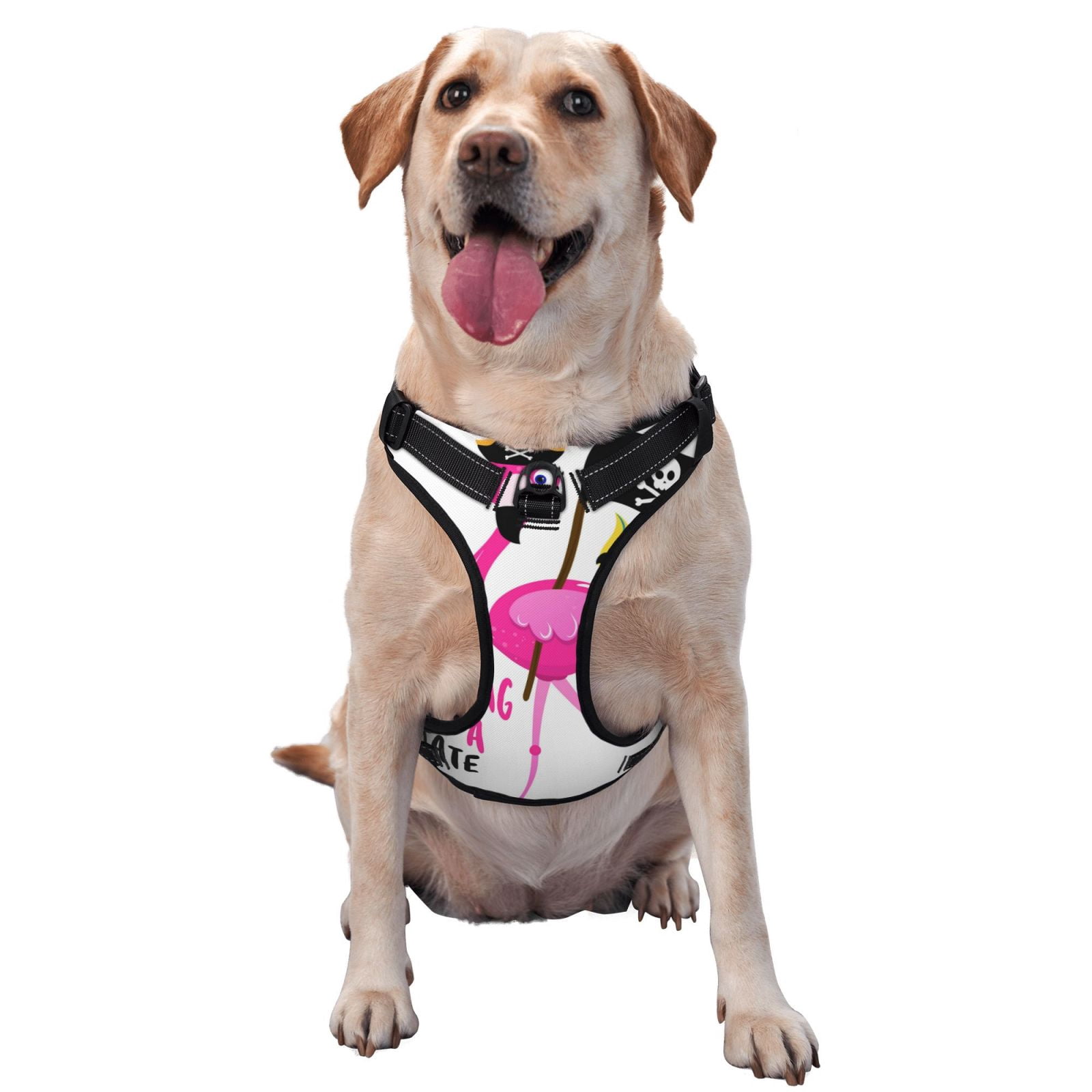 Vsdgher It'S Flamazing To Be A Pirate Dog Harness, No-Pull Pet Harness, Dog Vest, Pet Vest for Small to Large Dogs-Medium
