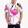 thumbnail image 1 of Vsdgher It'S Flamazing To Be A Pirate Polo Shirts for Men, Men's Short Sleeve Stretch Polo Shirt, Shirts for Men-4X-Large, 1 of 6