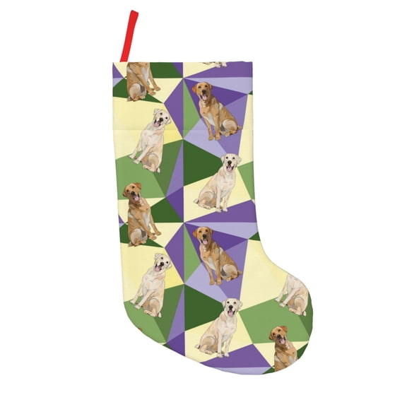 Vsdgher Labrador Retriever Dog Christmas Stockings 18 inch Large Kids Stocking Bags Hanging Socks for Christmas Decor Decorations
