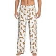 thumbnail image 1 of Vsdgher Labrador Retriever Dog Print Mens Pajama Pants Sleep & Lounge Pants, PJ Bottoms With elastic waistb and Pockets, 1 of 5