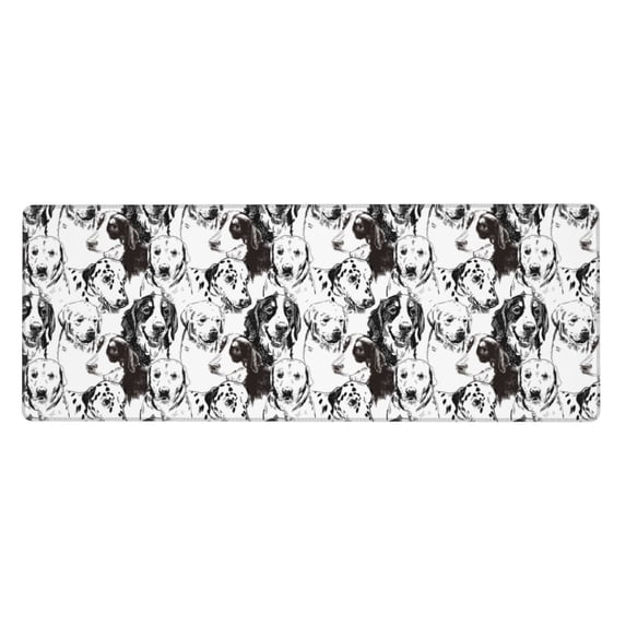 Vsdgher Labrador Retriever Dog for Mouse Pad with Stitched Edges,Desk mat for Laptop,Computer & PC, Wristing Pad for Gamer,Office & Home,12 x 31.5 in