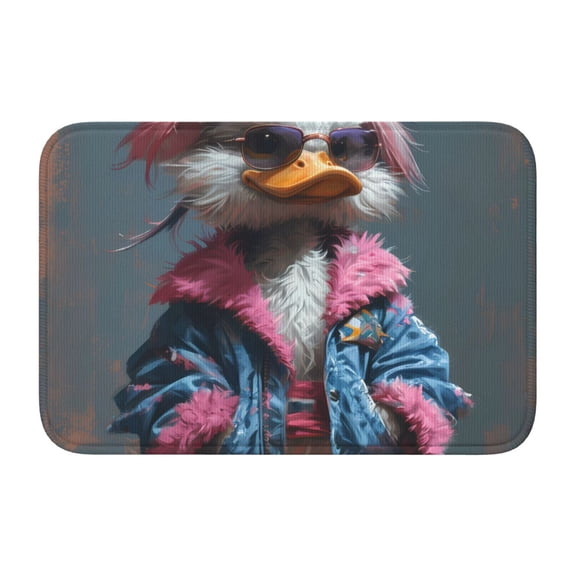Vsdgher Lady Duck Hem Mat 40x60 - Multipurpose Doormat for Indoor & Outdoor Use - Welcome Your Guests with our Entrance Mat