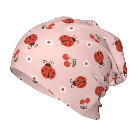 Vsdgher Ladybug With Flower Toddler Beanie Baby Boys Girls Beanies Kids Winter Hats Children Knit Warm Caps