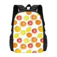 thumbnail image 1 of Vsdgher Lemon Orange Print Backpack for Women Men School Bookbag with Laptop Compartment for College Work Travel, Simple Fashion Casual Daypack, Fit 15" Laptop, 1 of 8