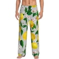 thumbnail image 1 of Vsdgher Lemon1 Print Mens Pajama Pants Sleep & Lounge Pants, PJ Bottoms With elastic waistb and Pockets, 1 of 5