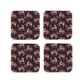 thumbnail image 1 of Vsdgher Leopard Print Leather Coasters for Drinks, Durable Drink Coasters 4 Set for Tabletop Protection, Luxurious Home Décor and Housewarming Gift ( {designName})Square, 1 of 6