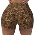 thumbnail image 1 of Vsdgher Leopard print Workout Shorts for Women Seamless Soft Smooth Gym Yoga Scrunch Active Exercise Fitness Shorts, 1 of 8