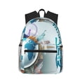 thumbnail image 1 of Vsdgher Let's go Travel Print Unisex Large Capacity Bookbag Schoolbag Casual Daypack for High School/College/Teens/Travel/Work, 1 of 8