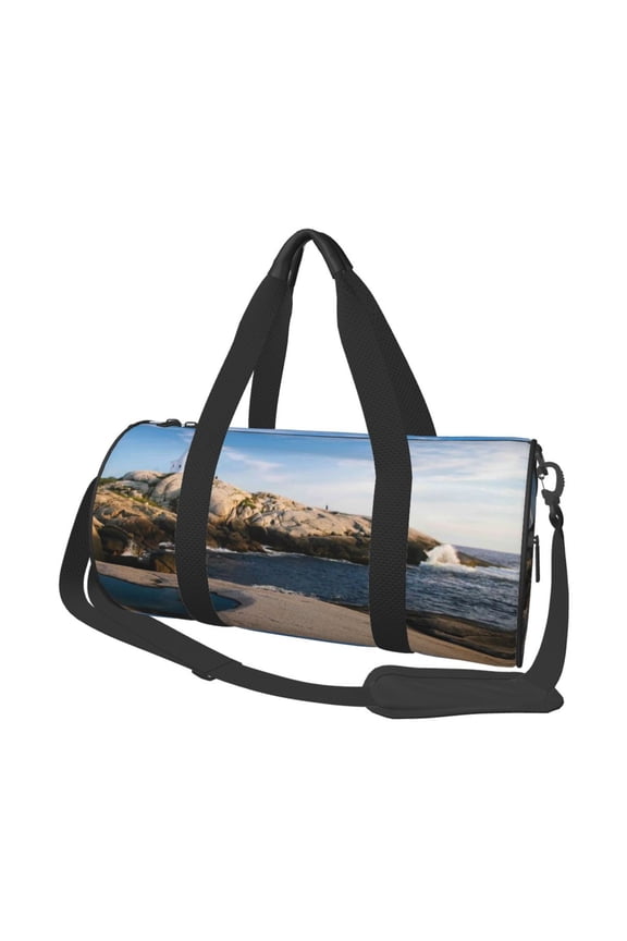 Lighthouse 45L Foldable Duffel Bag, Sports Gym Bag,Overnight Bag, Portable Weekender Bag for Airplanes