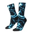 thumbnail image 1 of Vsdgher Lightning Crew Socks for Men & Women, Breathable Casual Athletic Ankle Socks, 1 of 6