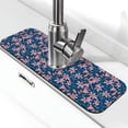 thumbnail image 1 of Vsdgher Lilies Flowers Kitchen Sink Splash Guard Faucet Mat -1 PC Super Absorbent Fast Drying Mat Sink Gadgets-Splash, Bathroom,Sink Mat,(15" X 5.5" ), 1 of 7