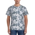 thumbnail image 1 of Vsdgher Lilies Flowers Print Men's Dry Fit Mesh Athletic Shirts Moisture Wicking Tennis T-Shirt Tops, 1 of 1