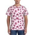 thumbnail image 1 of Vsdgher Lilies Flowers Print Men's Dry Fit Mesh Athletic Shirts Moisture Wicking Tennis T-Shirt Tops, 1 of 9