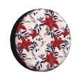 thumbnail image 1 of Vsdgher Lilies Flowers for Spare Tire Cover, Tire Wheel Protector Wheel Cover Fit for Truck,Trailer,RV,SUV,Camper and Most Vehicle-15 inch, 1 of 6