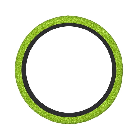 Vsdgher Lime green glitter Pattern Elastic Car Steering Wheel Cover,Car Wheel Cover Protector Car Accessory for Steering Wheel with a Diameter of 14.5"-15"