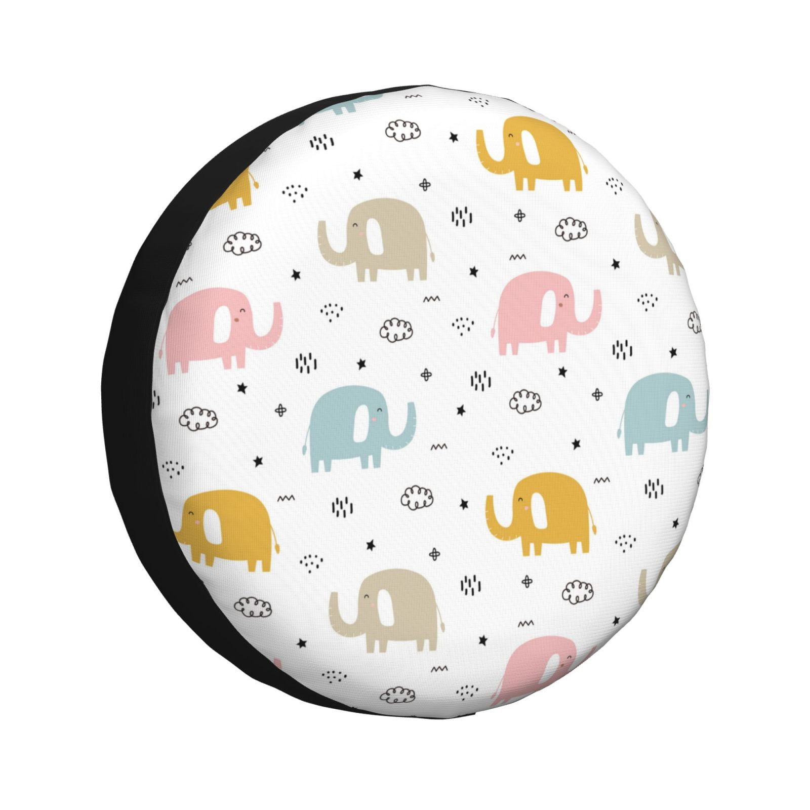 Personalized Mozambique Spare Tire Cover African Elephant With Capunala Pattern LT15