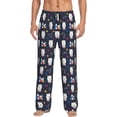 thumbnail image 1 of Vsdgher Llamas 1 Print Mens Pajama Pants Sleep & Lounge Pants, PJ Bottoms With elastic waistb and Pockets, 1 of 5