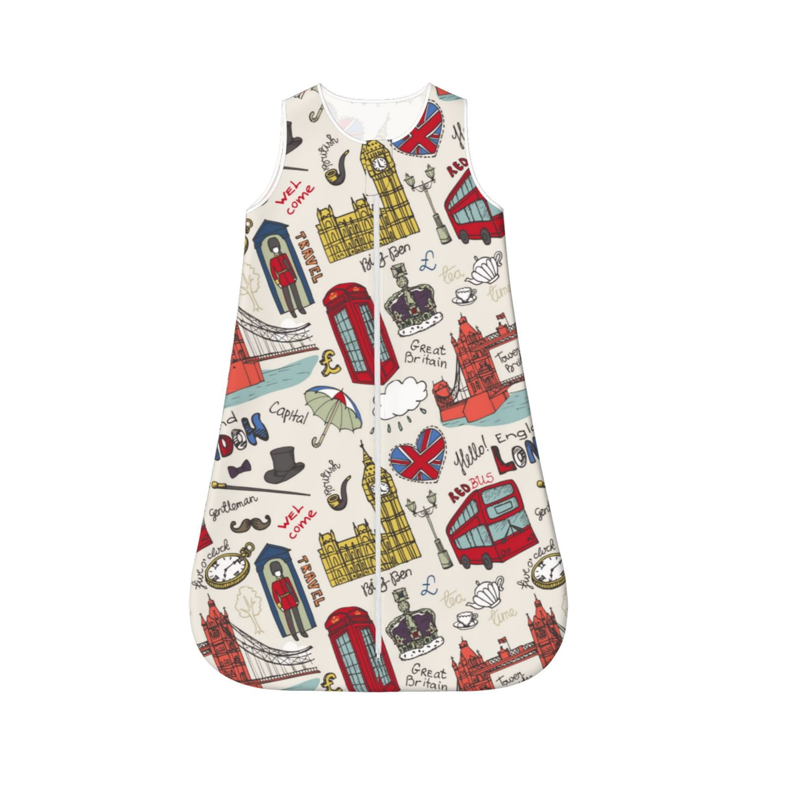 Vsdgher London Landmark1 Baby Sleep Sack, Sleeveless Baby Sleeping Bag