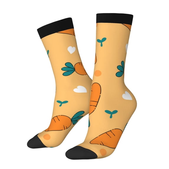 Vsdgher Love Carrot Crew Socks for Men & Women, Breathable Casual Athletic Ankle Socks