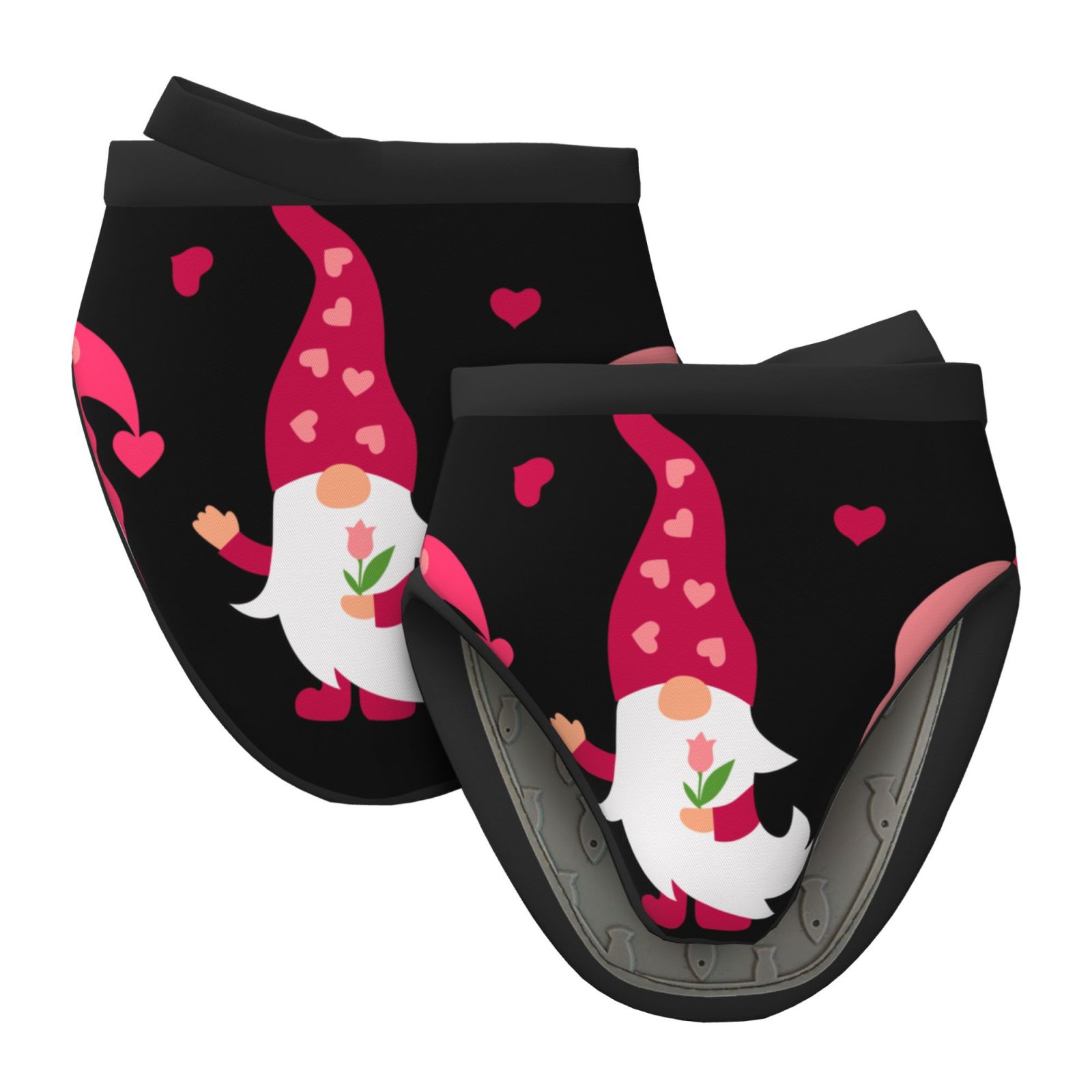 Vsdgher Love You Mom Non-Slip Mini Oven Mitt Set, Short Oven Mitts for Baking Grilling Barbecue Microwave, 5.9"x5.9"in
