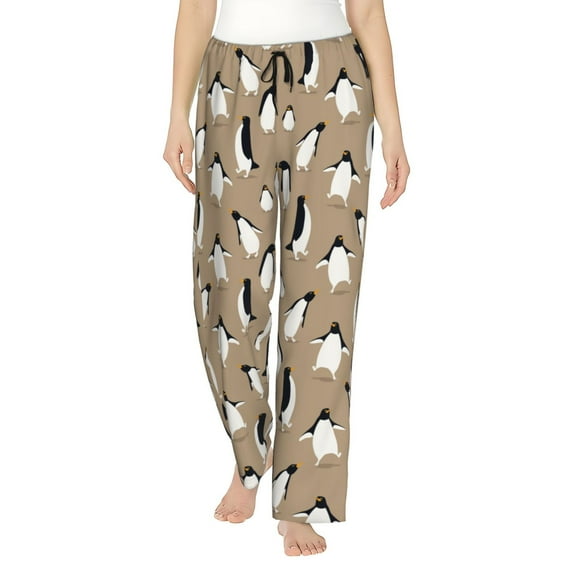 Vsdgher Lovely Penguin Women’s Womens Pajama Pants, Lounge Wide Leg PantsLounge Pants,Sleep Bottoms, Lounge for Women-X-Large