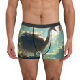 thumbnail image 1 of Vsdgher Majestic Ostrich In Forest Pattern Men's Boxer Brief Underwear,Soft Funny Underwear for Men-Medium, 1 of 5