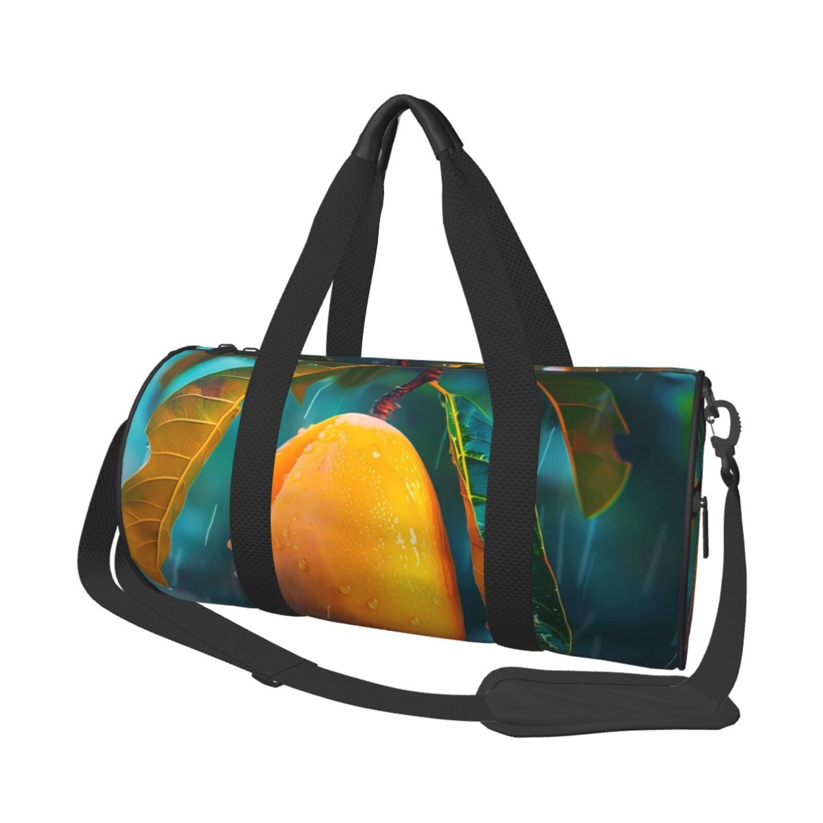 Vsdgher Mango In The Rain 45L Foldable Duffel Bag, Sports Gym Bag,Overnight Bag, Portable Weekender Bag for Airplanes