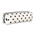 thumbnail image 1 of Vsdgher Maple plaid Leather Pencil Case, Makeup Pouch, Zipper Pouch for Daily Essentials, Storage Organizer, Cosmetics and Stationary Bag, 1 of 7