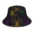 thumbnail image 1 of Vsdgher Mardi Gras Carnival Print Bucket Hat for Men&Women Bucket Hat Reversible Summer Double-Side-Wear Travel Gardening, Beach, Camping, Hiking, Fishing Cap, 1 of 5