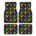 thumbnail image 1 of Vsdgher Mardi Gras1 Car Foot Mat Set of 4 Pieces Universal Floor Liner Car Accessories Fits Most Cars, Trucks, Vans, sedans, SUV, 1 of 7