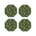 thumbnail image 1 of Vsdgher Marine Anchors And Compass Leather Coasters for Drinks, Durable Drink Coasters 4 Set for Tabletop Protection, Luxurious Home Décor and Housewarming Gift ( {designName})Octagon, 1 of 6