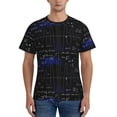 thumbnail image 1 of Vsdgher Mathematica Science Print Men's Dry Fit Mesh Athletic Shirts Moisture Wicking Tennis T-Shirt Tops, 1 of 9