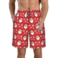 thumbnail image 1 of Vsdgher Merry Christmas Santa Claus A Men's Beach Shorts, Surfing shorts, Swim trunks, Quick Dry Swim Trunks for Surfing Beach Fun -Medium, 1 of 6