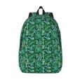 thumbnail image 1 of Vsdgher Monstera Leaves Print Canvas Backpack Travel Rucksack Unisex Knapsack 15.7/17.7Inch Laptop Backpack for Work,College -Medium, 1 of 5