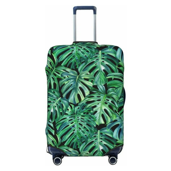 Vsdgher Monstera Leaves Print Luggage Cover Washable Suitcase Cover Protector Anti-scratch Suitcase cover Fits 18-32 Inch Luggage
