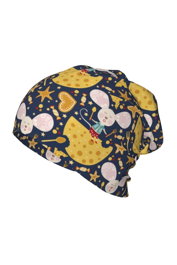 Mouse Cheese Toddler Beanie Baby Boys Girls Beanies Kids Winter Hats Children Knit Warm Caps
