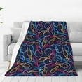 thumbnail image 1 of Vsdgher Multicolor Bowling Ultra-Soft Micro flannel Blanket Throw Blankets for Couch Sofa, Bed (4 sizes)-50"x40", 1 of 7