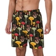thumbnail image 1 of Vsdgher Mushrooms And Fern Stems for Mens Swim Trunks with Compression Liner Swim Shorts Swim Suits Board Shorts-Large, 1 of 6