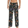 thumbnail image 1 of Vsdgher Mushrooms Print Mens Pajama Pants Sleep & Lounge Pants, PJ Bottoms With elastic waistb and Pockets, 1 of 5