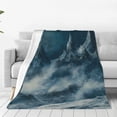 thumbnail image 1 of Vsdgher Mysterious Moonlit Mountains Ultra-Soft Micro flannel Blanket Throw Blankets for Couch Sofa, Bed (4 sizes)-80"x60", 1 of 7