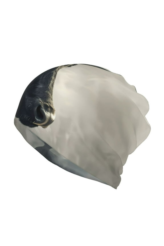 Mystical Bull in Fog Slouchy Beanie Hat for Men/Women, Skull Cap Chemo Cap Night Sleeping Cap