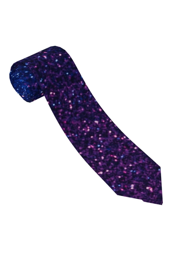Neon Glitter Print Ties for Men 4.7" Formal Necktie Wedding Accessory Men's Business Ties for Wedding Bussiness Work