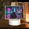 thumbnail image 1 of Vsdgher Neon Night Cityscape Rectangular Acrylic Night Light Acrylic Sleep Night Light Friend Gifts for Birthday Gifts for Women Teens Boys Girls, 1 of 9