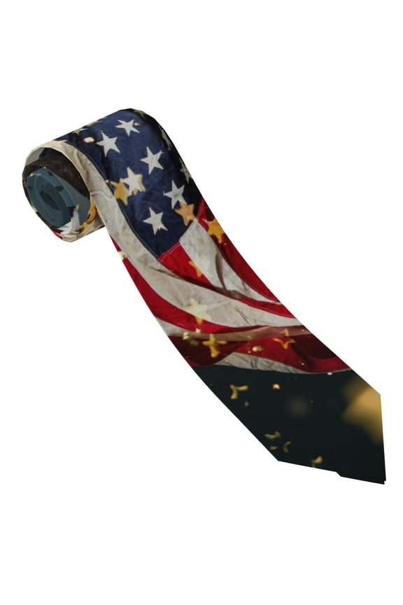North American Bald Eagle1 Print Ties for Men 4.7" Formal Necktie Wedding Accessory Men's Business Ties for Wedding Bussiness Work