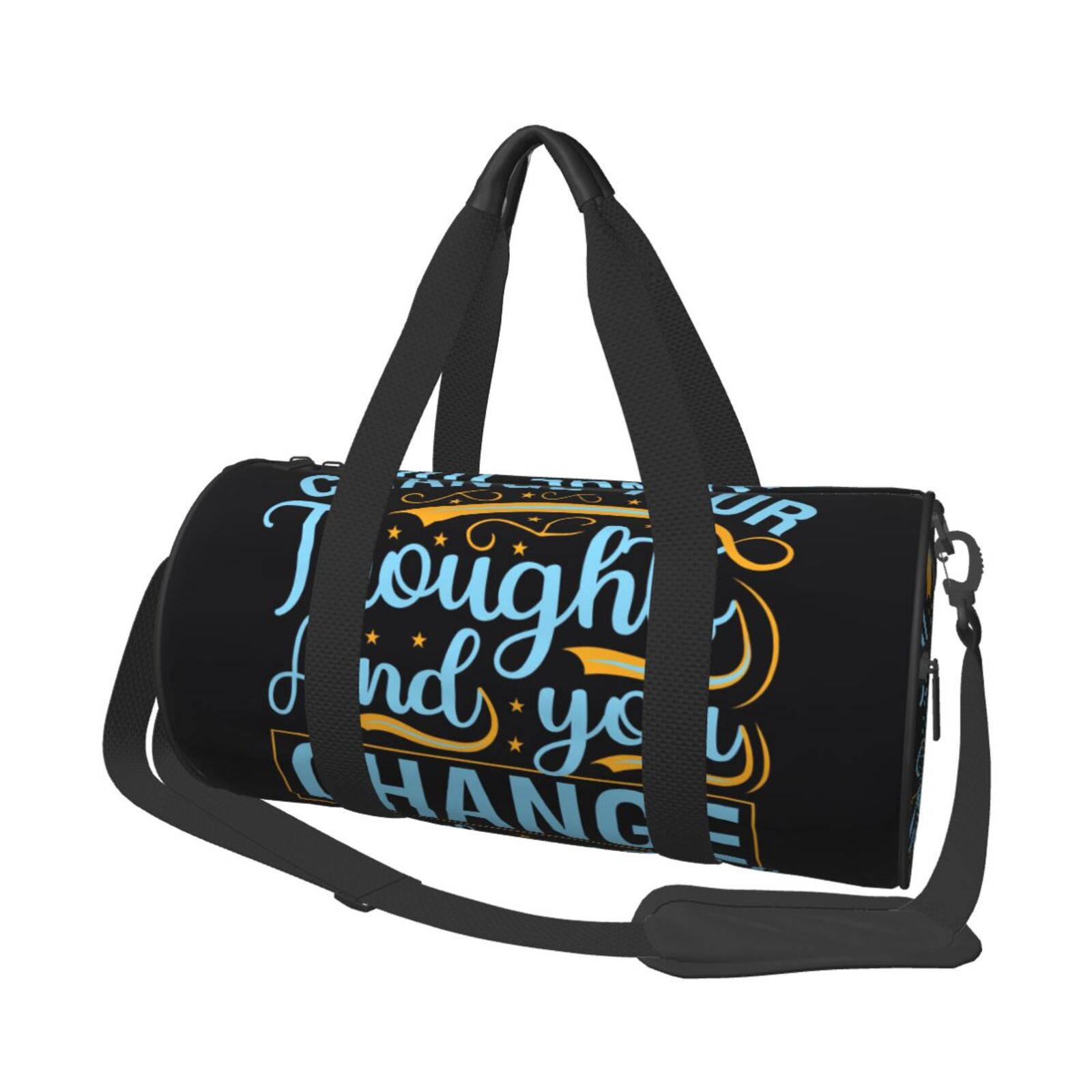 Vsdgher Not All Those Who Wander Are Lost 2 45L Foldable Duffel Bag, Sports Gym Bag,Overnight Bag, Portable Weekender Bag for Airplanes