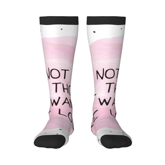 Vsdgher Not All Those Who Wander Are Lost Knee Socks, High Socks Long Stretchy Sock Women Knee High Stocking, Long Socks for Women