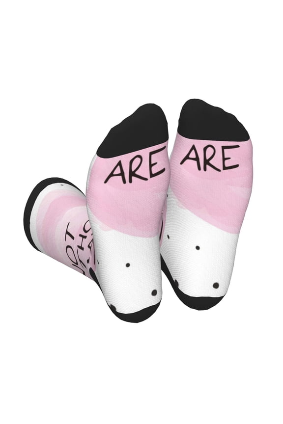 Not All Those Who Wander Are Lost Unisex Crew Socks Lightweight Breathable Ventilation Ankle Socks, Mid-calf socks for Daily