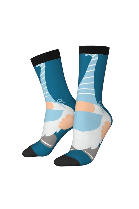 Nurse Doctor Gnomes Crew Socks for Men & Women, Breathable Casual Athletic Ankle Socks