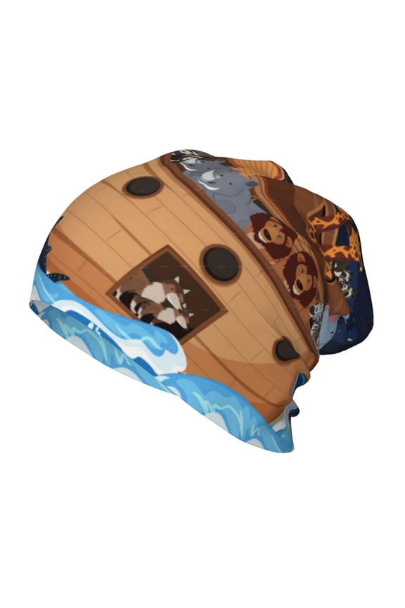Ocean Scene with Noah's Ark Toddler Beanie Baby Boys Girls Beanies Kids Winter Hats Children Knit Warm Caps